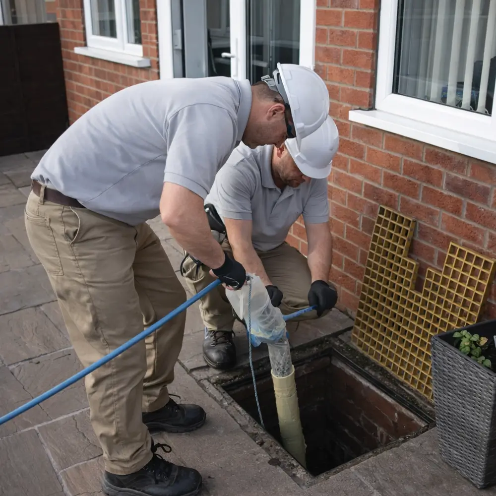 Blocked drain repair service in West Malling